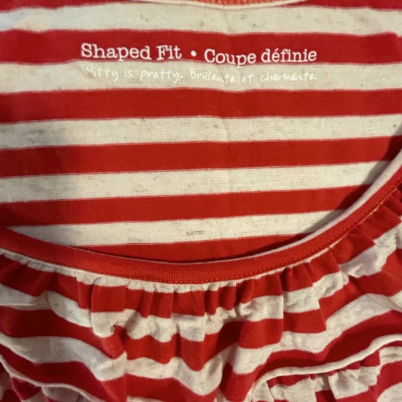 Penningtons Striped Tank with Ruffles - Picture 3 of 10